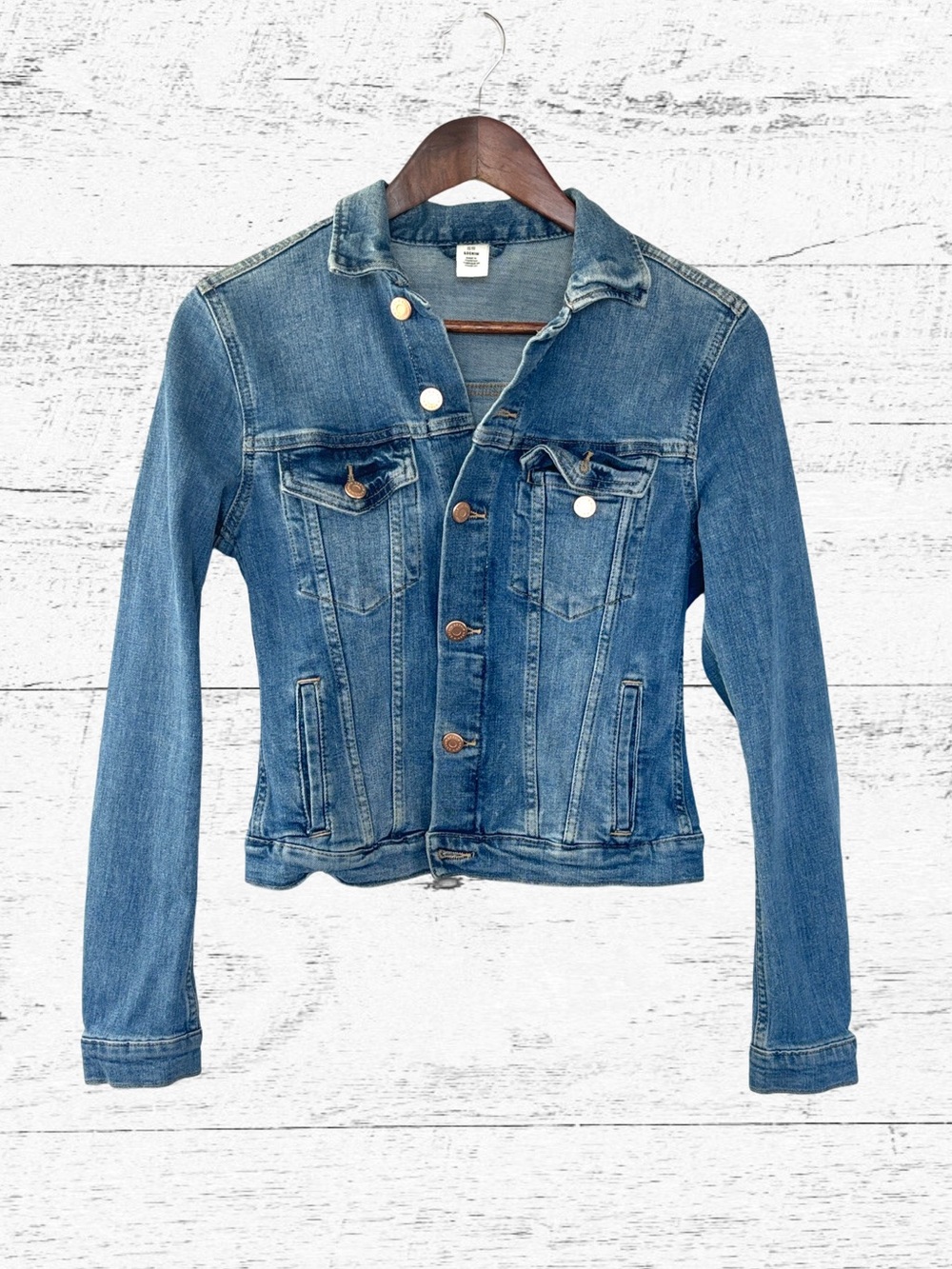 &Denim Midwash Denim Jean Jacket - Blue